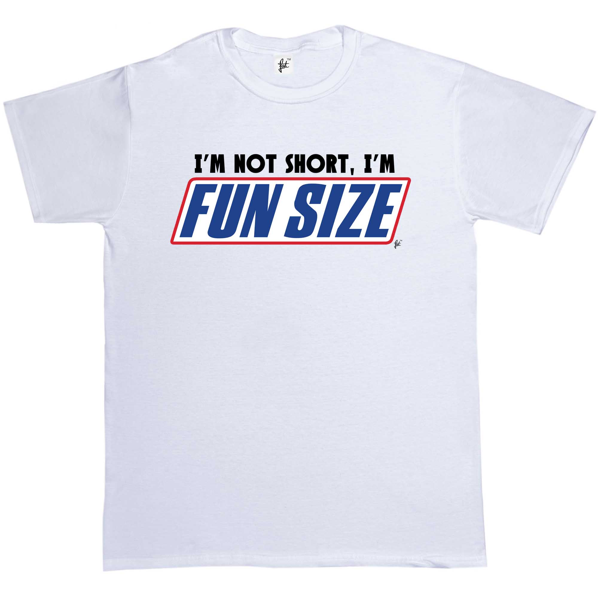 Im Not Short Im Fun Sized Snickers Marathan Funny Mens T Shirt Ebay 