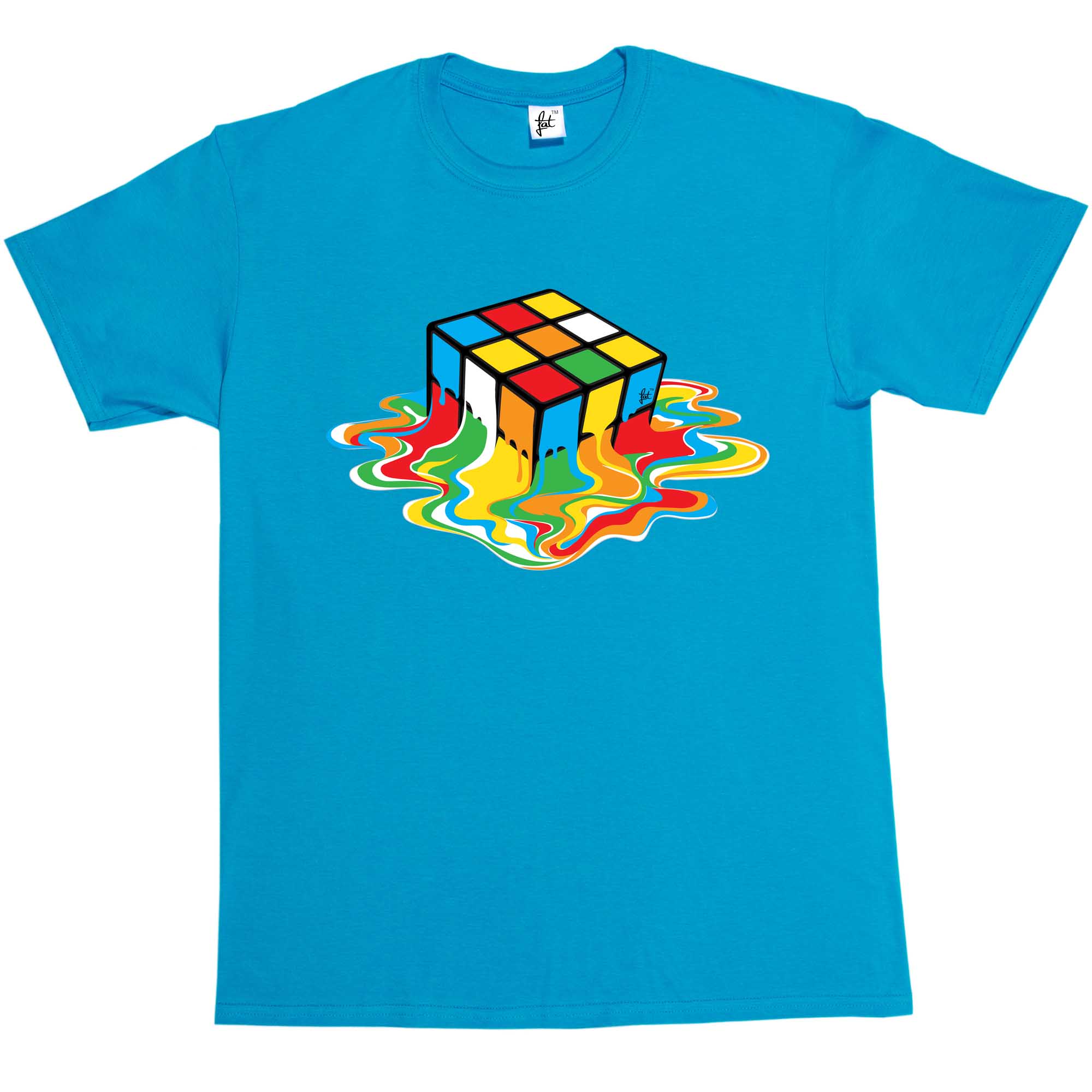 rubix cube melting shirt