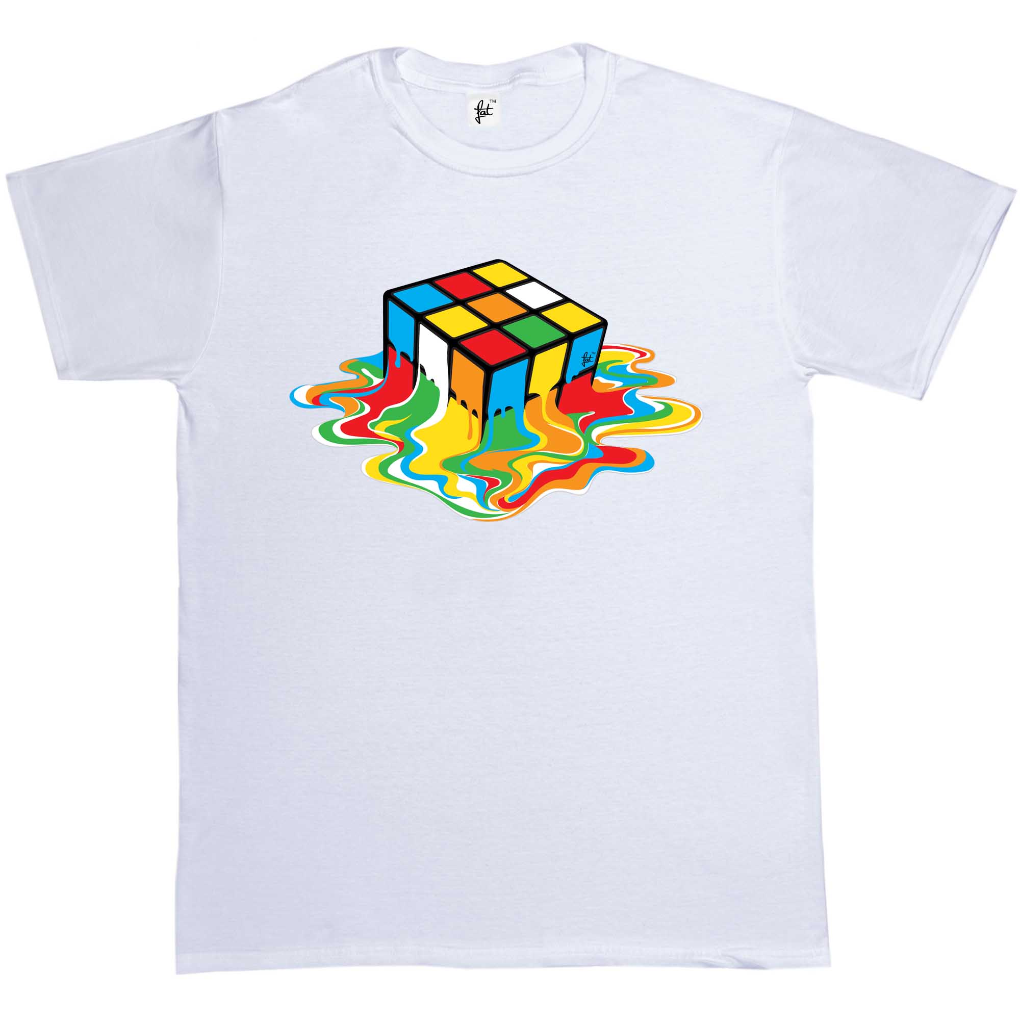 rubix cube melting shirt